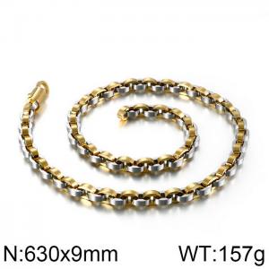 SS Gold-Plating Necklace - KN90227-KFC