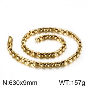 SS Gold-Plating Necklace - KN90228-KFC