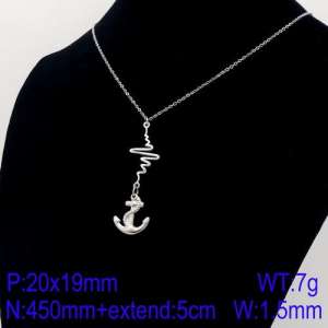 Stainless Steel Necklace - KN91588-Z