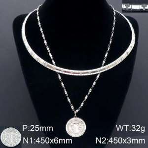 Stainless Steel Necklace - KN91651-Z