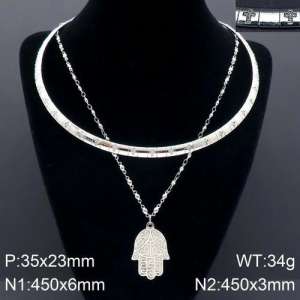 Stainless Steel Necklace - KN91653-Z
