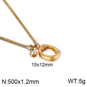 SS Gold-Plating Necklace - KN91796-KFC