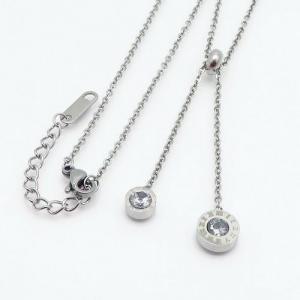 Stainless Steel Stone Necklace - KN92430-PH