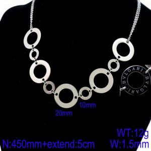 Off-price Necklace - KN93283-ZC