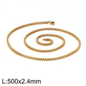 Staineless Steel Small Gold-plating Chain - KN93398-Z