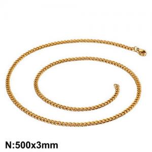 Staineless Steel Small Gold-plating Chain - KN93481-Z