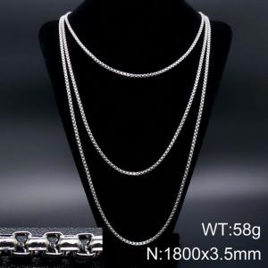 Stainless Steel Necklace - KN93537-Z