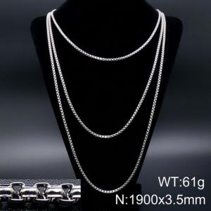 Stainless Steel Necklace - KN93538-Z