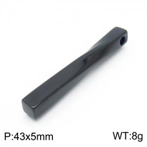 Stainless Steel Black-plating Pendant - KP100085-K