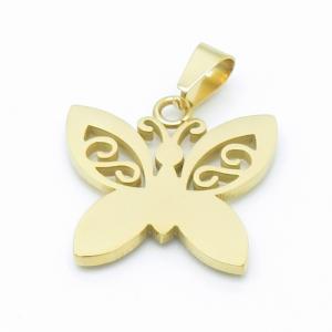 Stainless Steel Gold-plating Pendant - KP100101-KD