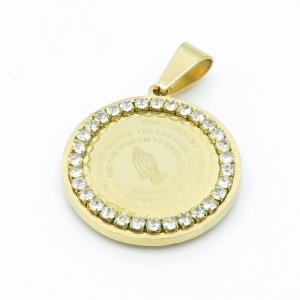 Stainless Steel Gold-plating Pendant - KP100107-KD