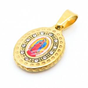 Stainless Steel Gold-plating Pendant - KP100775-KD
