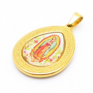 Stainless Steel Gold-plating Pendant - KP100777-KD