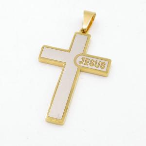 Stainless Steel Cross Pendant - KP117173-HR