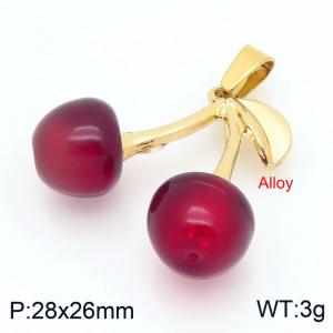 Stainless Steel Gold-plating Pendant - KP117615-Z