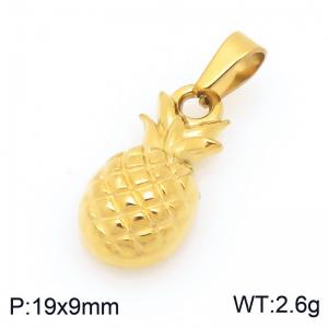Stainless Steel Gold-plating Pendant - KP117627-Z