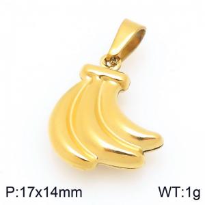 Stainless Steel Gold-plating Pendant - KP117635-Z