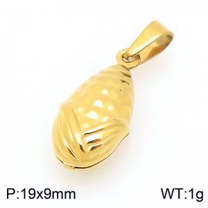 Stainless Steel Gold-plating Pendant - KP117637-Z