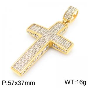 Stainless Steel Cross Pendant - KP117693-MZOZ