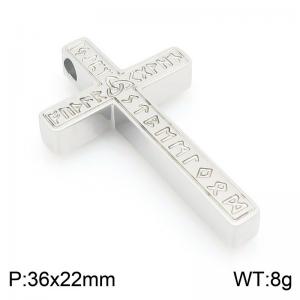Stainless Steel Cross Pendant - KP117804-HR