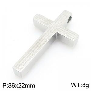 Stainless Steel Cross Pendant - KP117809-HR