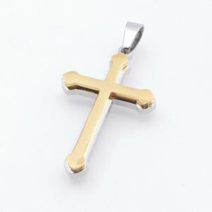 Stainless Steel Cross Pendant - KP117857-HR