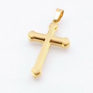Stainless Steel Cross Pendant - KP117859-HR