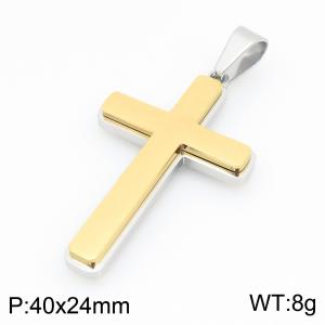 Stainless Steel Cross Pendant - KP117882-HR