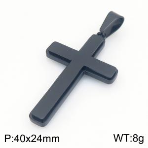 Stainless Steel Cross Pendant - KP117883-HR