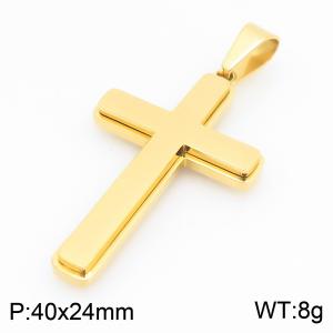 Stainless Steel Cross Pendant - KP117884-HR