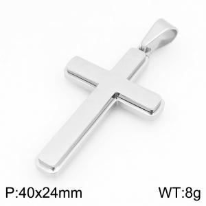 Stainless Steel Cross Pendant - KP117885-HR