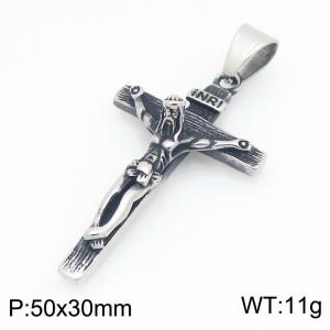 Stainless Steel Cross Pendant - KP117915-MZOZ