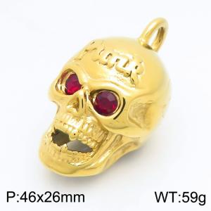 Stainless steel skull pendant punk style jewelry - KP117955-KJX