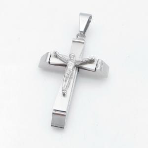 Stainless Steel Cross Pendant - KP118014-HR