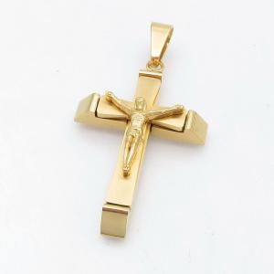 Stainless Steel Cross Pendant - KP118015-HR