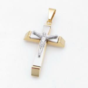 Stainless Steel Cross Pendant - KP118016-HR
