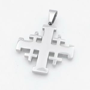 Stainless Steel Cross Pendant - KP118026-HR