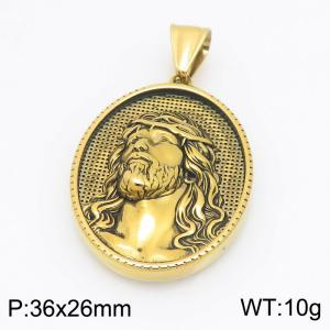 Stainless Steel Gold-plating Pendant - KP118095-GSD