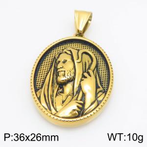 Stainless Steel Gold-plating Pendant - KP118105-GSD