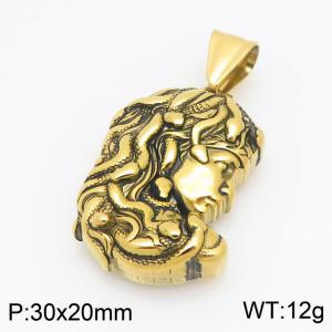 Stainless Steel Gold-plating Pendant - KP118127-GSD
