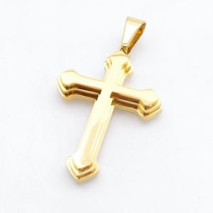 Stainless Steel Cross Pendant - KP118177-HR