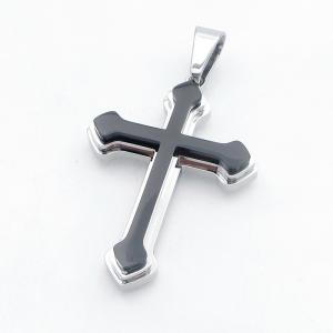 Stainless Steel Cross Pendant - KP118178-HR