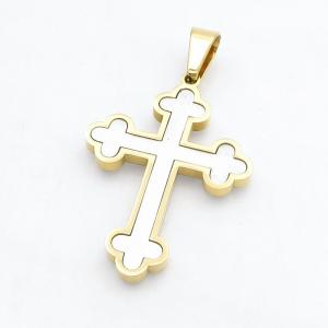 Stainless Steel Cross Pendant - KP118185-HR