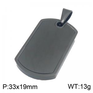 Stainless steel jewelry square pendant - KP118332-ZLA