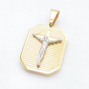 Stainless Steel Cross Pendant - KP118386-HR