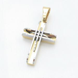 Stainless Steel Cross Pendant - KP118391-HR