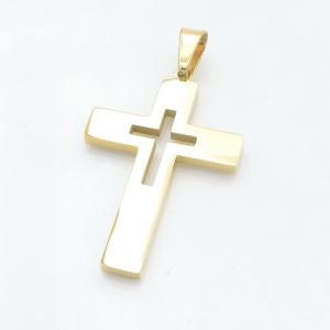 Stainless Steel Cross Pendant - KP118394-HR