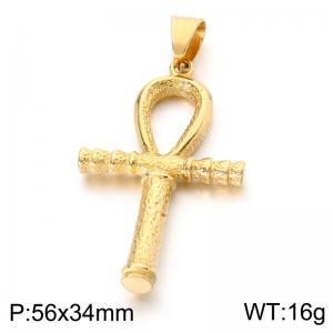 Stainless Steel Cross Pendant - KP118979-LK