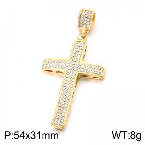 Stainless Steel Cross Pendant - KP118995-LK