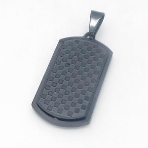 Stainless Steel Black-plating Pendant - KP119003-HR